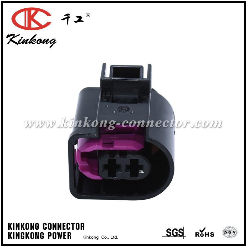 Female 2 Hole Wiring Harness Connectors For Vw Audi 4d0 971 992 60404001