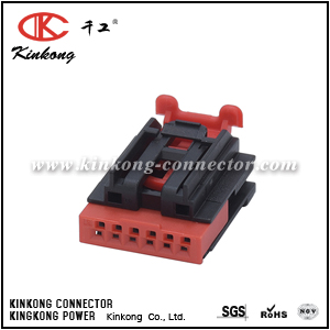 2035363-4 6 hole feamle electric connector 