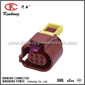 1928404902 1121700615AF001 CKK7065F-1.5-21 6 hole brown sealed automotive harness connector 