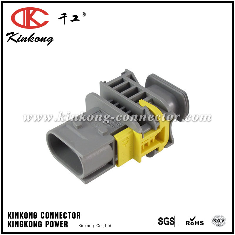 2-1703839-1 2 pins gray blade housing automobile connector CKK7029G-3.5-11