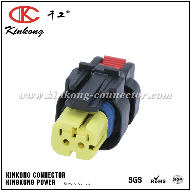 776522-3 2 hole electrical receptacle automotive waterproof connector