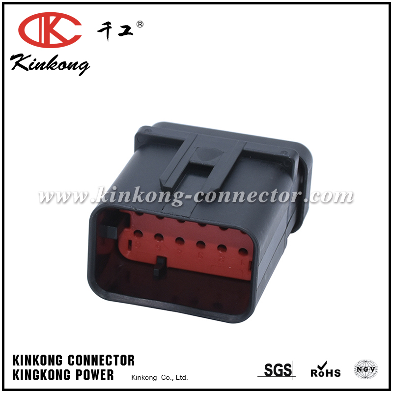 776438-1 12 pin black male electrical auto connector CKK3125R-1.5-11