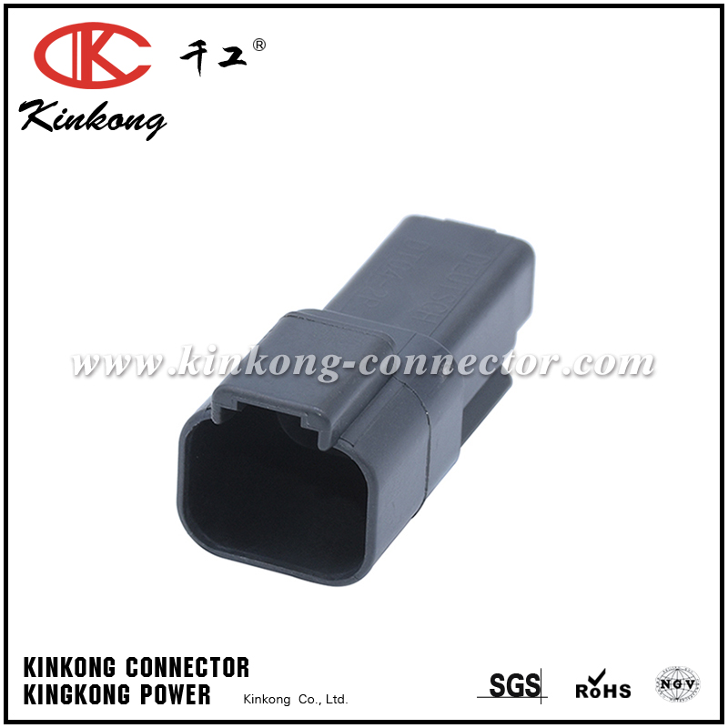 DT04-2P-E004 AT04-2P-BLK 2 pin male cable connector 