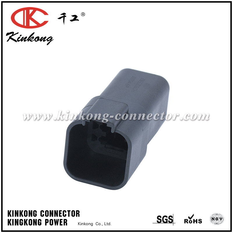 DT04-6P-E004 AT04-6P-BLK 6 pin male electrical connector 