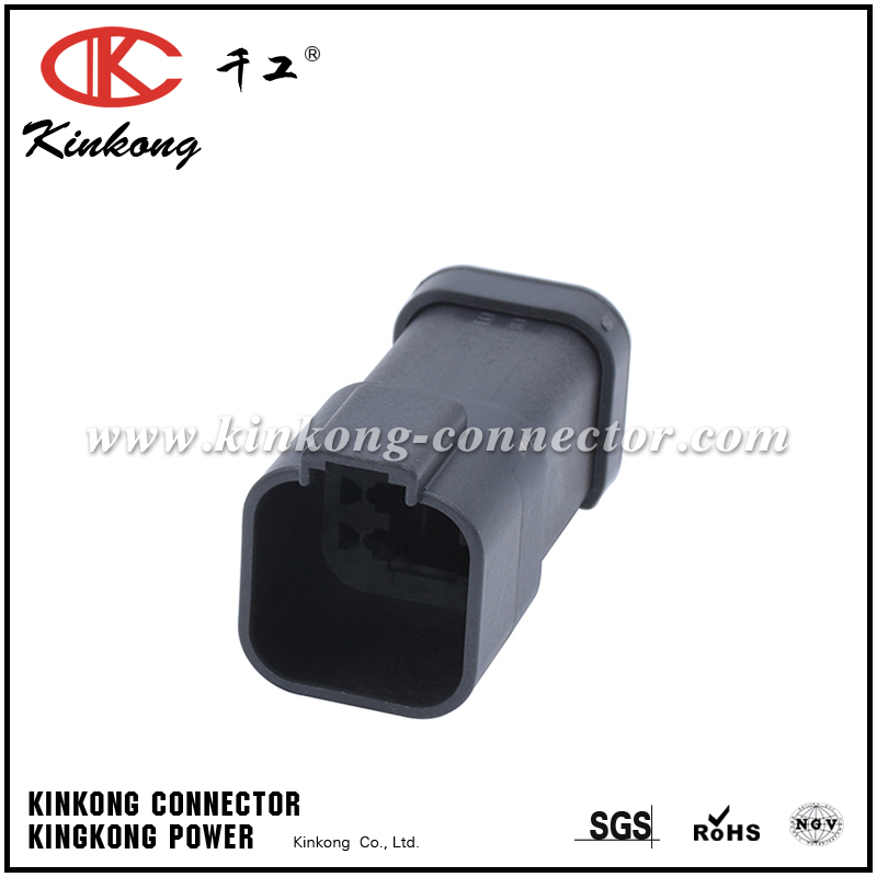 DT04-6P-E005 AT04-6P-EC01BLK  6 pin male electrical connector 