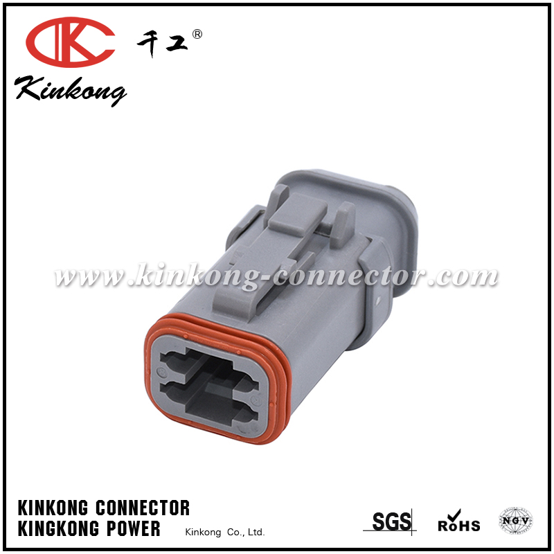 DT06-4S-E008 AT06-4S-SR01GRY 4 way female wire connector 