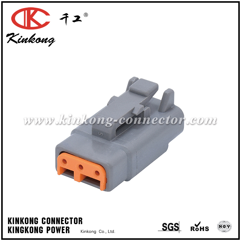 DTM06-3S  3 way waterproof plug automotive connector
