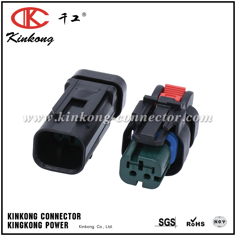 776522-4 2 way receptacle waterproof automotive electrical connector