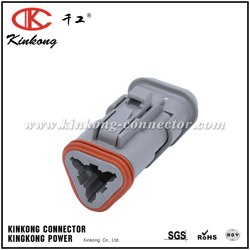 DT06-3S-E008 AT06-3S-SB01 3 hole female waterproof wire connector    