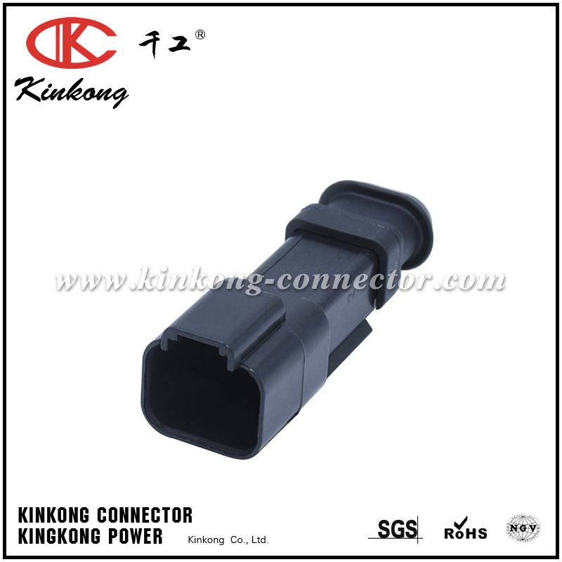 DT04-2P-CE09 AT04-2P-MM03BLK 2 pin male automotive connector 