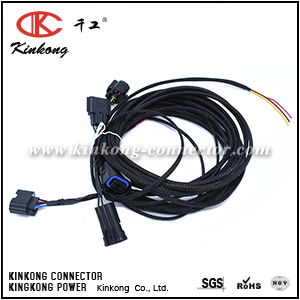 Custom cable connector wiring harness 