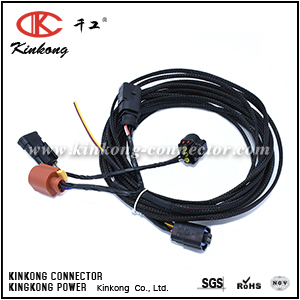 Wire harness for automotive connector 