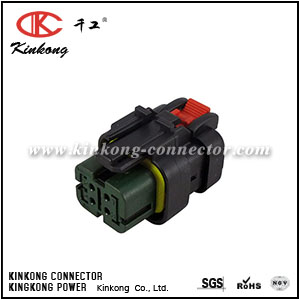 776487-4 4 ways receptacle cable connector