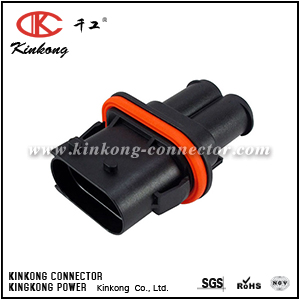 1394026-1 2 pin male sealed auto electrical connector