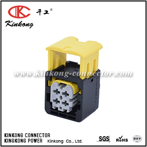 2-1418390-1 4 hole receptacle sealed car plug CKK7049G-3.5-21