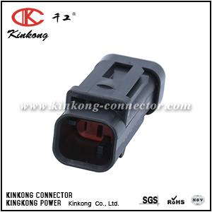 1717672-1 2 pin blade black plug electrical automotive connector