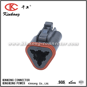DT06-3S-E004 AT06-3S-BLK 3 pole female electrical plug 