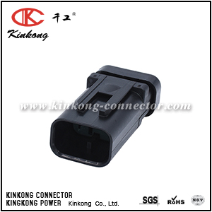 776430-4 3 Pin male waterproof auto electric wire connector 