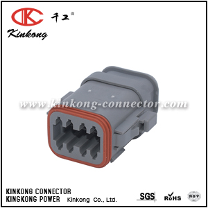 DT06-08SA-E008 AT06-08SA-SRGRY 8 pole female waterproof DT series connector 