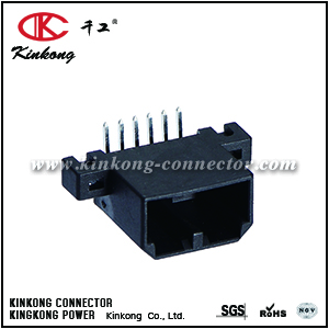 175506-2 6 pin male electrical connector CKK5064BA-1.0-11