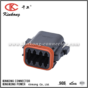 DT06-08SB-P012 8 pole female waterproof electrical connector