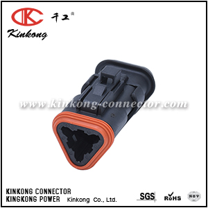 DT06-3S-CE13 AT06-3S-MM03  3 way waterproof electrical plug