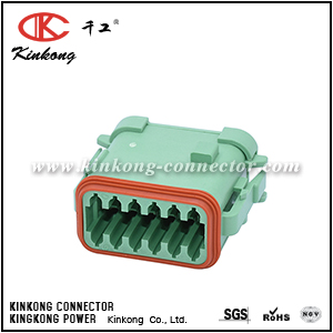 DT06-12SC-EP06 12 pole female waterproof electrical connector DT06-12SC-EP06-001 DT06-12SC-EP06-Equivalent