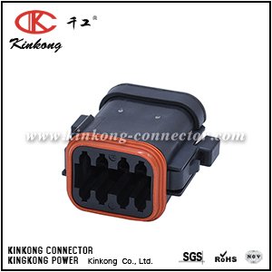 8 hole female automobile connector DT06-08SB-EP06-TE