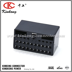 172257-1 Male 20 Pins DLI Non-Waterproof Vertical Fully Shrouded PCB Mount Header CKK5208BS-1.0-11