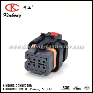 776494-2 8 ways black sealed female auto plug CKK3085G-1.5-21