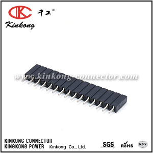 9299740115RK-Original 15 Position Receptacle Connector 0.100" (2.54mm) Through Hole Tin