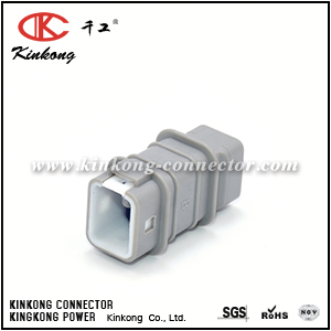 05T-JWPF-HHLE-D Waterproof Connector Housing, JWPF Series, 5 Positon, 2.00mm, 26-22 AWG, 100V, Tab Housing, Gray