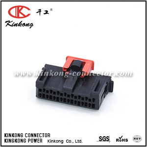 10142348-016LF 16 Position Black Female Connector