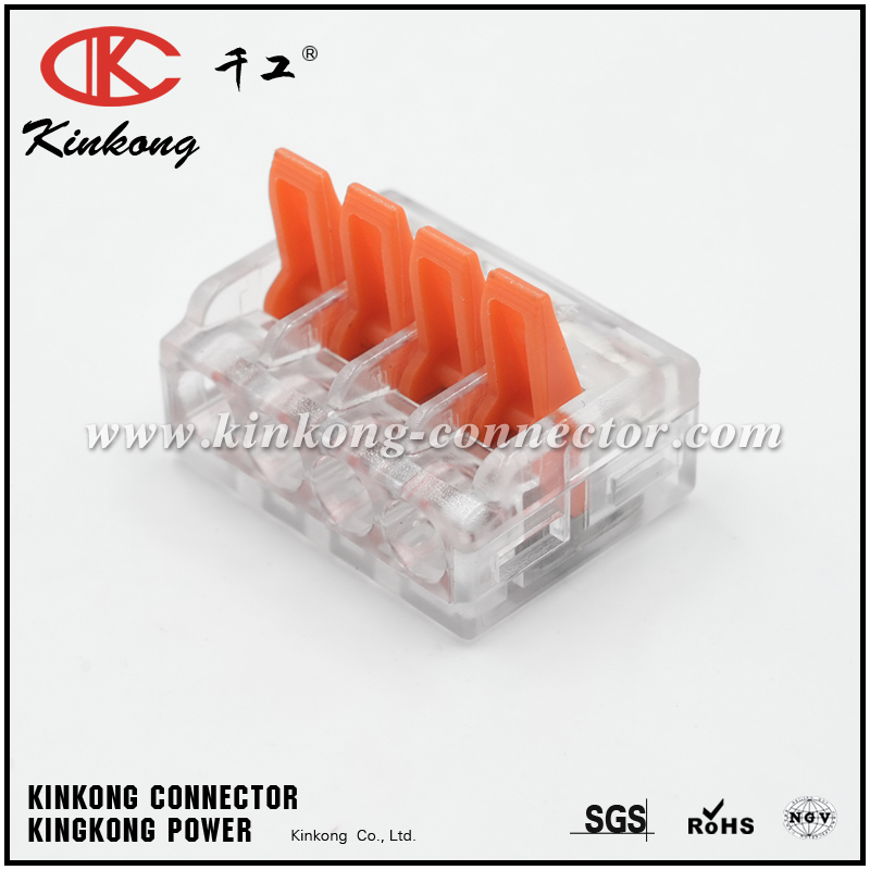 CKK221-414 Lever Wire Connector |  4-Port Splicing Connector